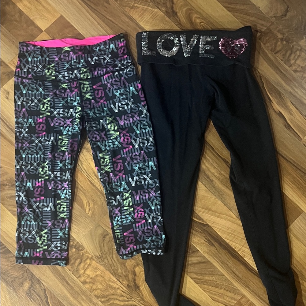 Victoria's Secret Graphic and Black Leggings